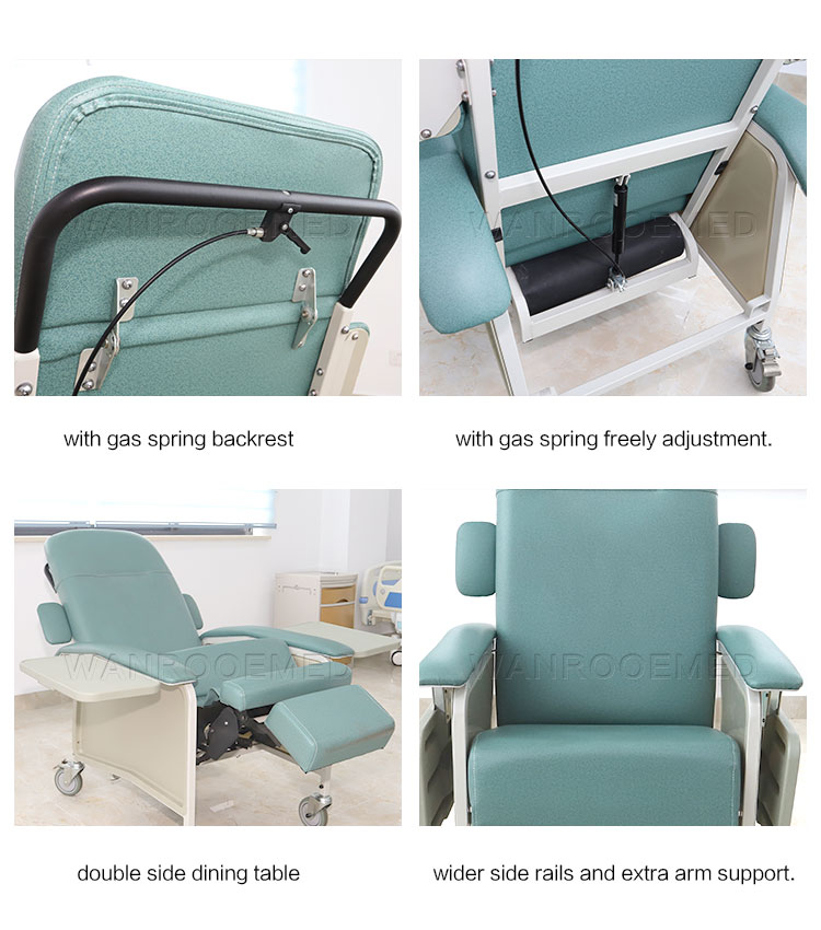 patient recliner chair,recliner chair for sleeping,nursing home chair,blood donation chair,reclining patient chair 