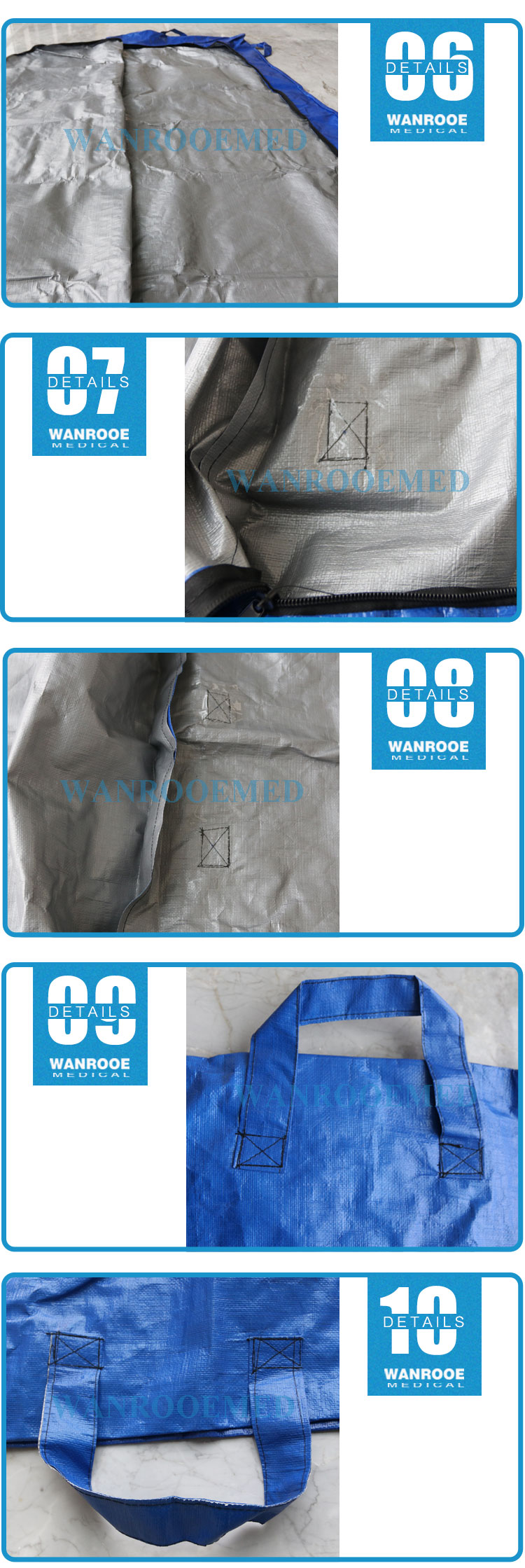 blue body bag,mortuary supplies body bags,human remains pouch,human body bag,mortuary body bags