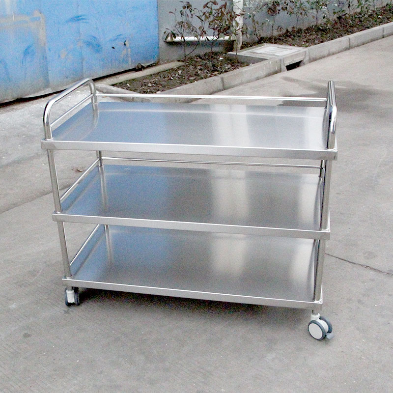 medical stainless steel cart,medical furniture,stainless steel mobile cart,medical instrument,clean method 