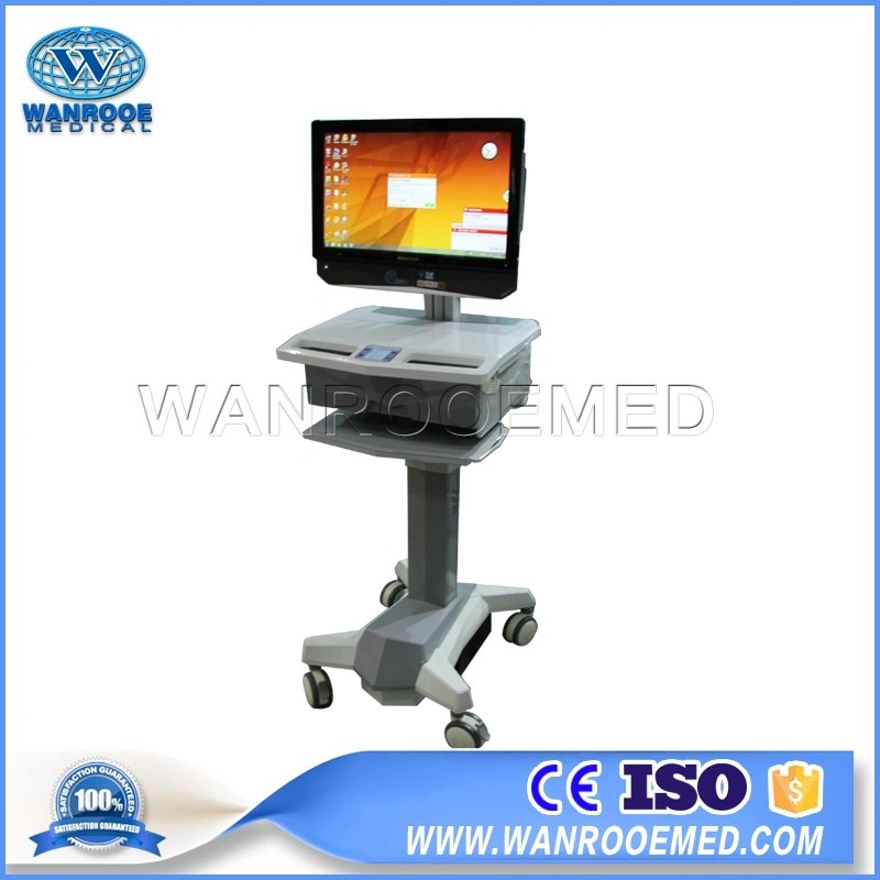 China BWT-001C Medical Mobile Desktop Computer Anti-coronavirus Workstation Trolley Cart With Infrared Detection