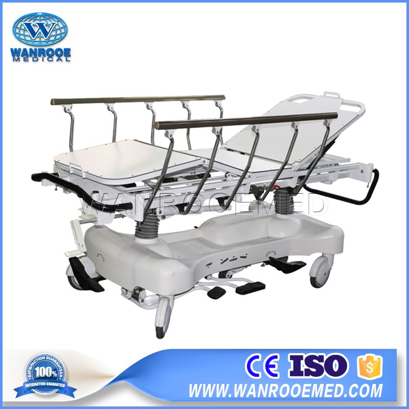 BD111BB Hydraulic Hospital Transport Stretcher Ambulance Patient Transfer Trolley Cart