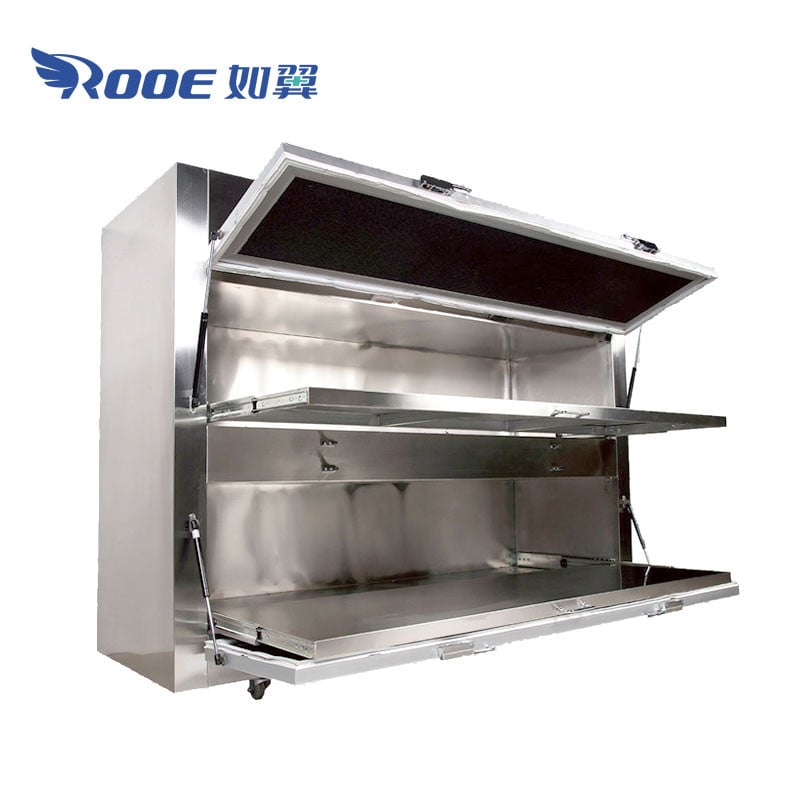 GA302 Side Loading Type Two Body Size Mortuary Freezer Corpse Refrigerator