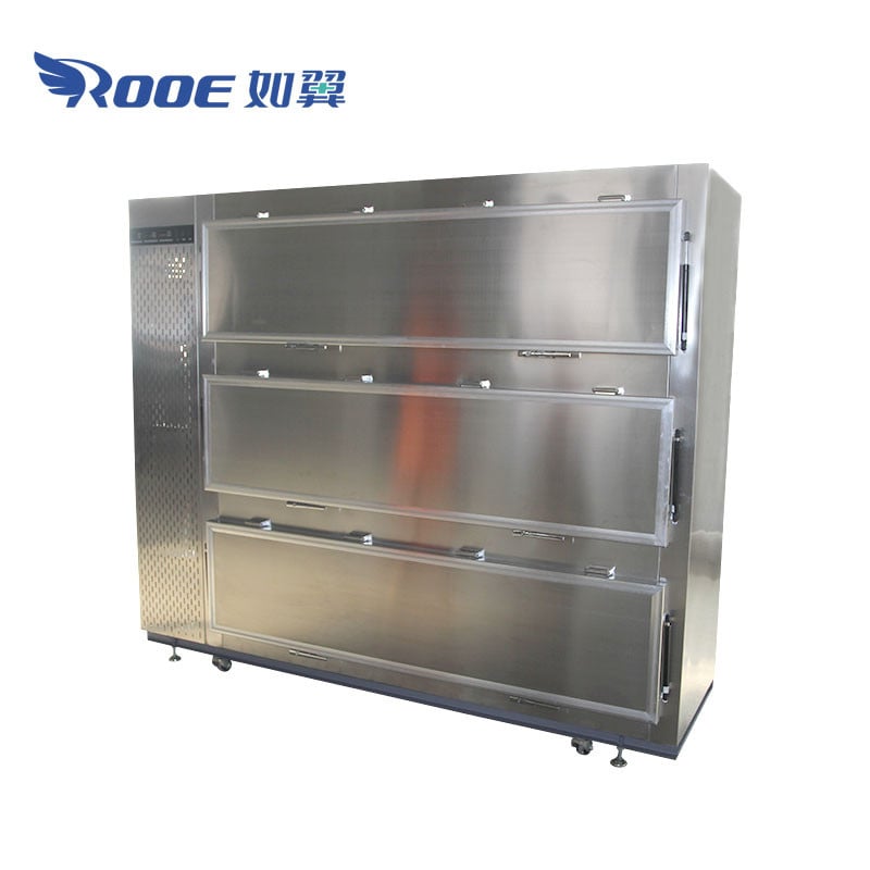 GA303 Side Loading Type Three Body Size Mortuary Freezer Corpse Refrigerator