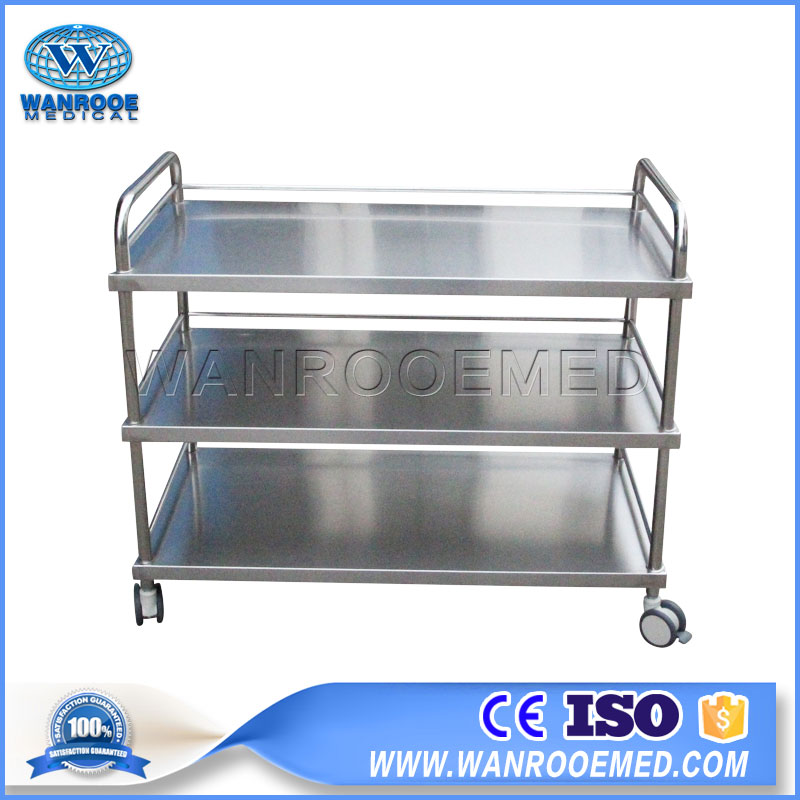 Stainless steel trolleys are designed for all medical needs
