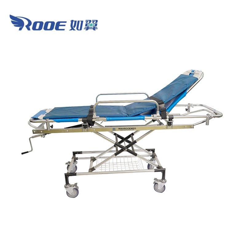 EA-4A/4B Adjustable Medical Stretcher Bed Trolley Transfer Cart 