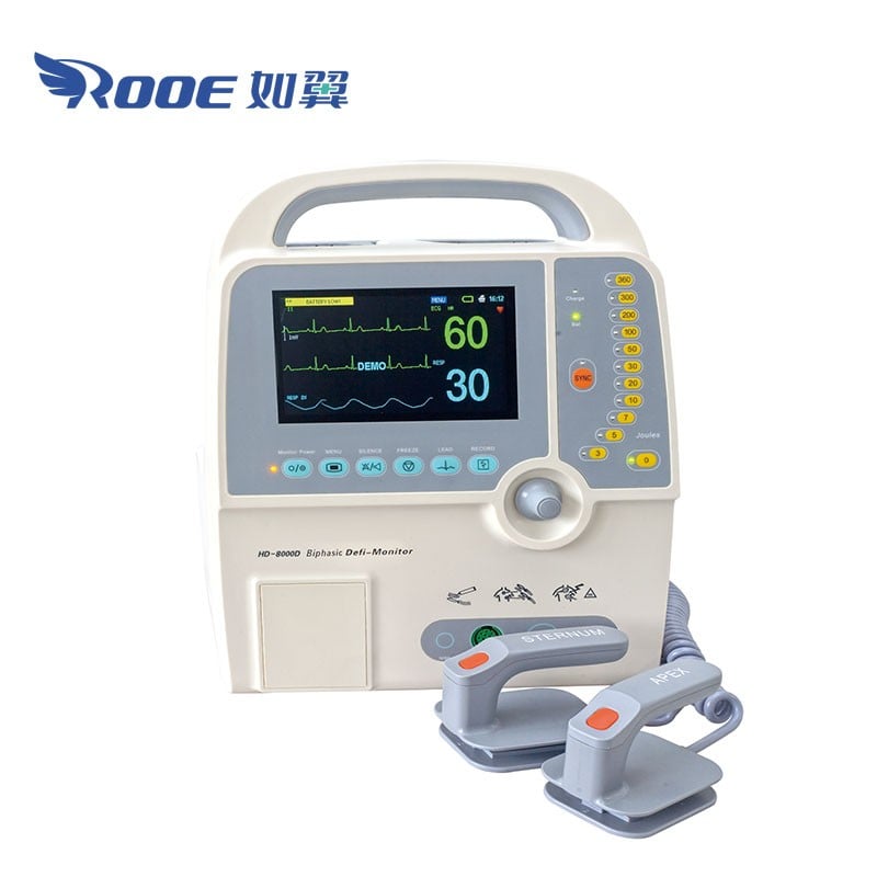 DEFI-8000D Medical Biphasic Defibrillator Monitor AED Defibrillator