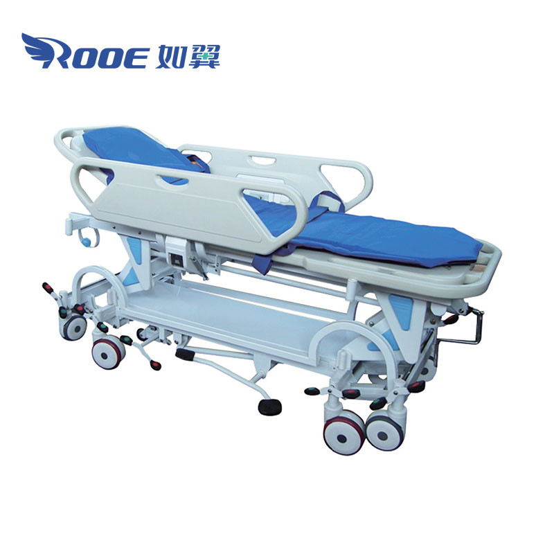 BD26A Pro Fifth Wheel Emergency Patient Transport Trolley For Operation Theatre