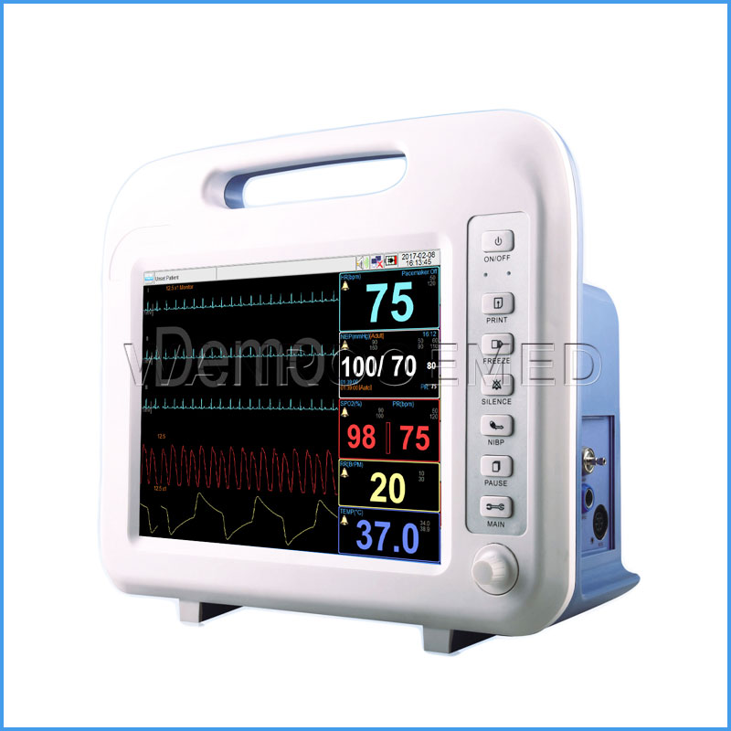 F6 V1.0 12,1-дюймовый ЖК-дисплей Многопараметрический монитор больницы пациента для продажи