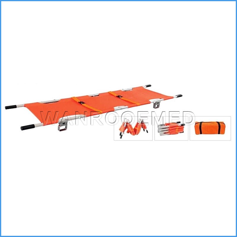 EA-1D5 Первичная помощь для доставки пациентов Al-alloy Folding Stretcher