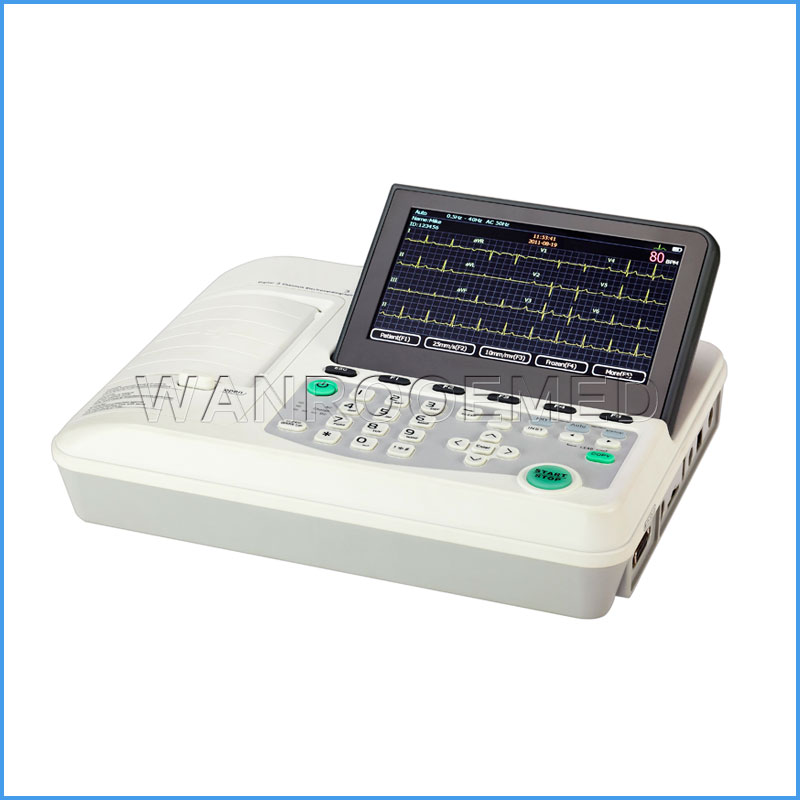 ECG301 Портативный цифровой трехканальный монитор ЭКГ Амбулаторный