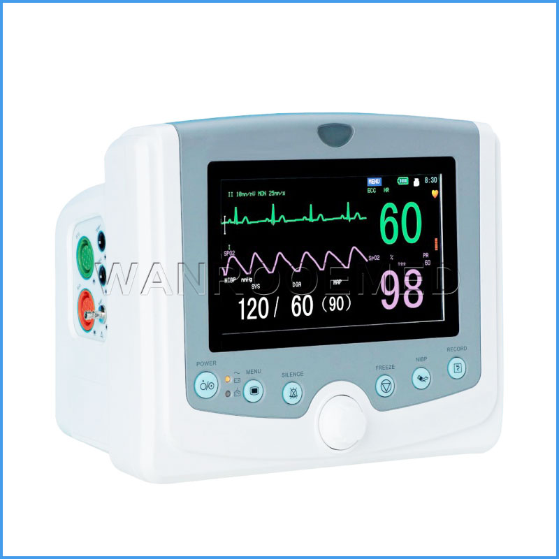 F6 V2.0 7-дюймовый светодиодный дисплей Multi Parameter Medical Patient Monitor