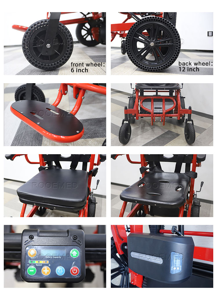 aluminum wheelchair,electric stair climbing wheelchair,wheelchair for elderly,stair climbing chair,foldable motorized wheelchair