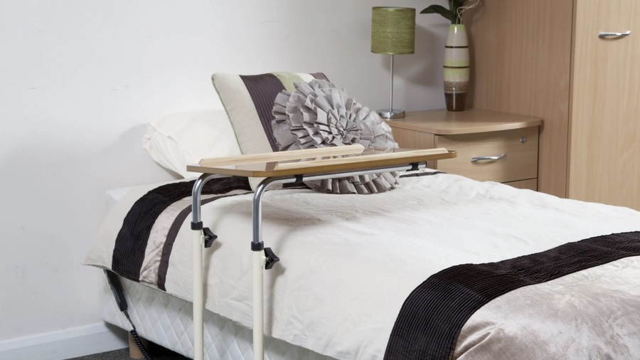 over bed table,overbed bedside table,beside cabinet,medical over bed table,portable table