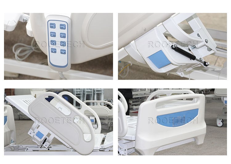 standard hospital bed, 3 function hospital bed, recovery bed, medical care bed, electric hospital bed