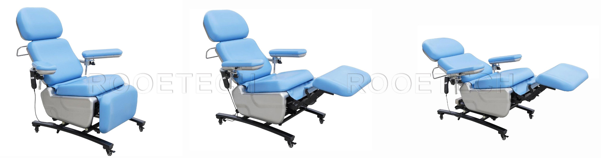 blood donor couch, medical chair with wheels, dialysis chair