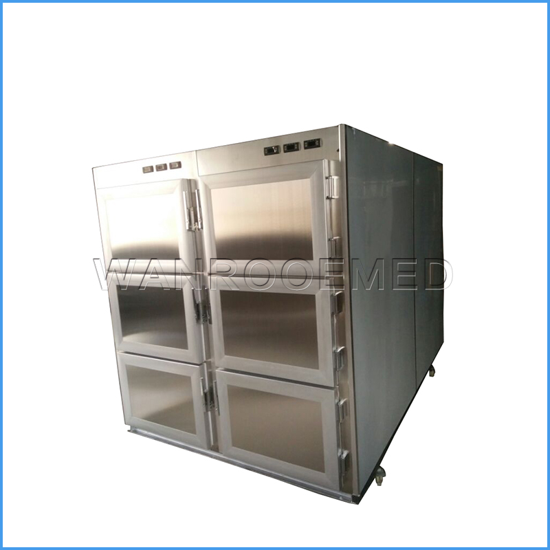 GA306 Medical Hospital Morgue refrigerador de acero inoxidable