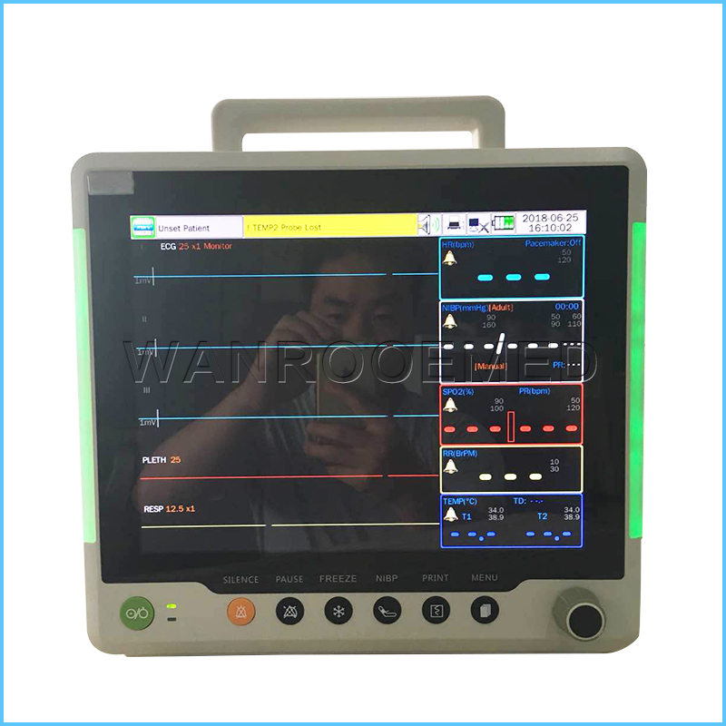 F8 Китай Дешевая цена Больница Медицинский цифровой настольный многопараметрический монитор пациента