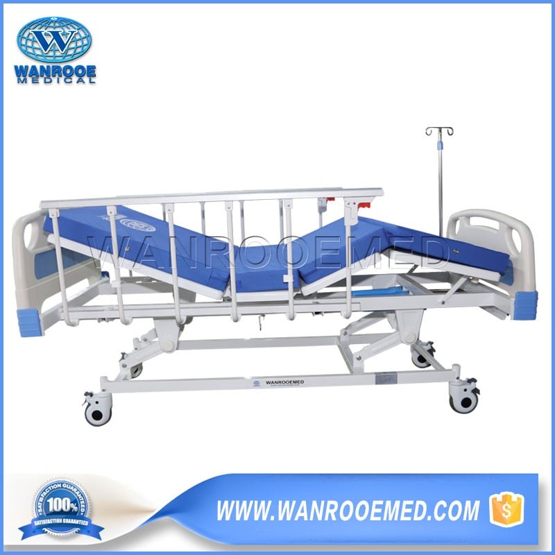 BAM309 Hospital 3 Crank Manually Adjustable Folding Patient Operating Bed 