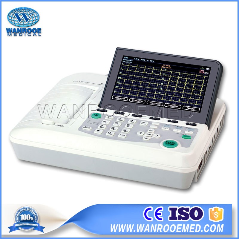 ECG601 ECG Machine Digital Six Channels Handheld ECG Monitor