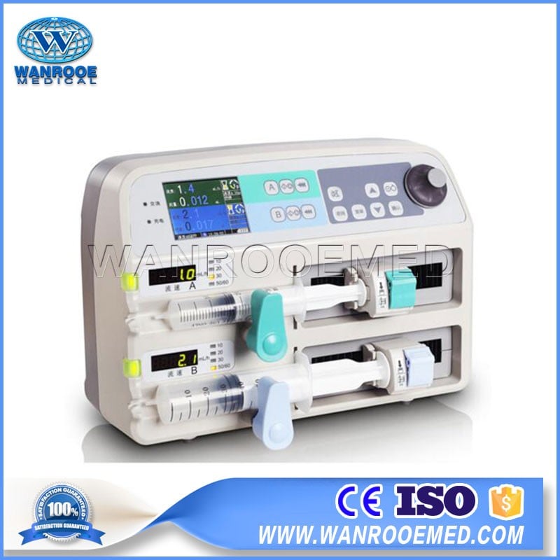 WRSP-702 Hospital Medical Clinic Equipment Portable Double Channel Syringe Pump