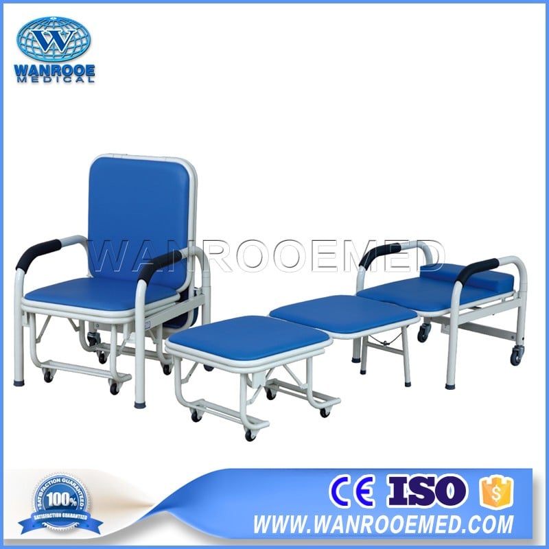 BHC001 Hospital Folding Accompany Chair Patient Attendant Chair