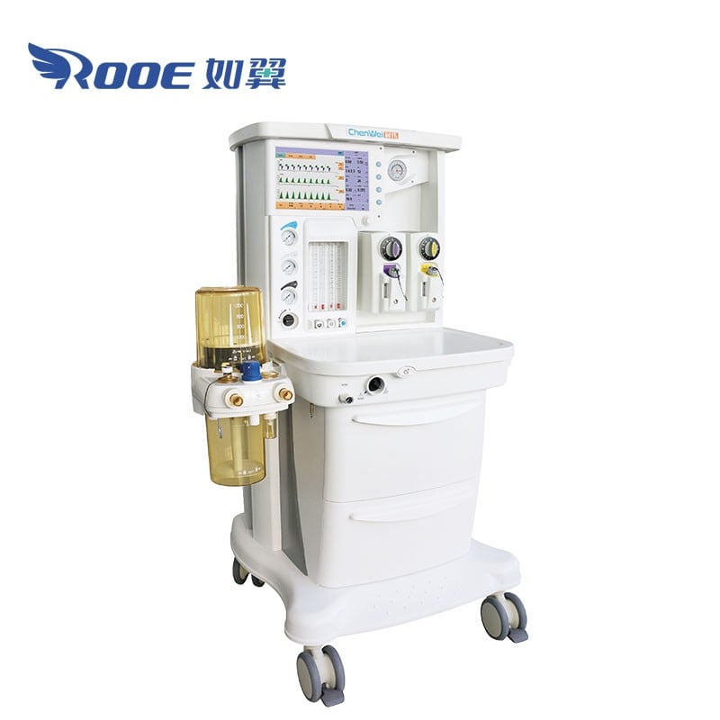 AMJ-302 Trolley Portable Hospital Anesthesia Ventilator Machine With Gas Source