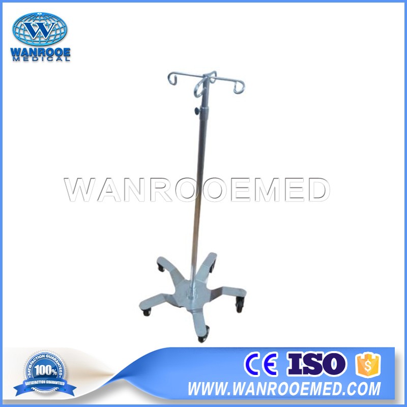 BIV04 Hospital Stainless Steel Drip Stand IV Pole IV Stand