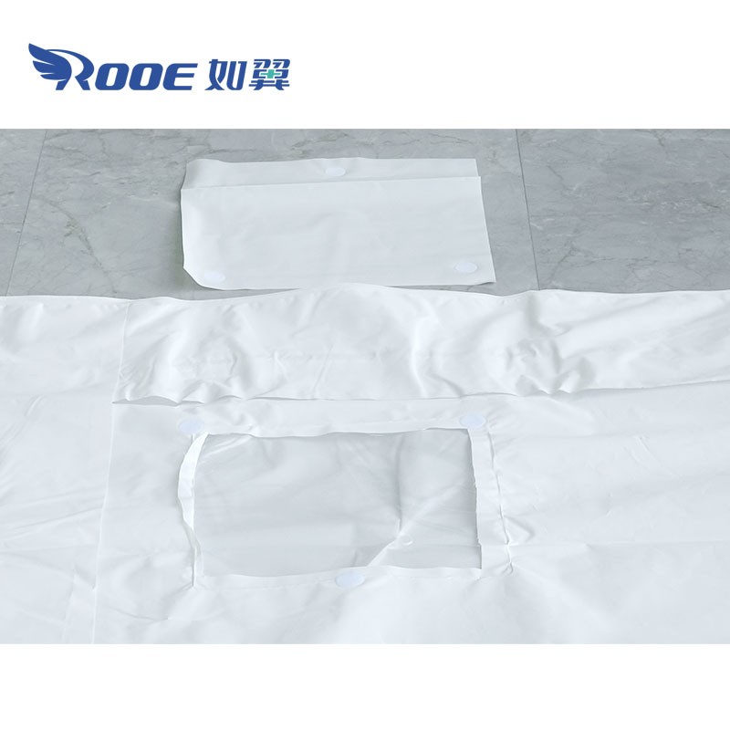 GA404 PEVA White Baby/Adult Body Bags With 6 Handles