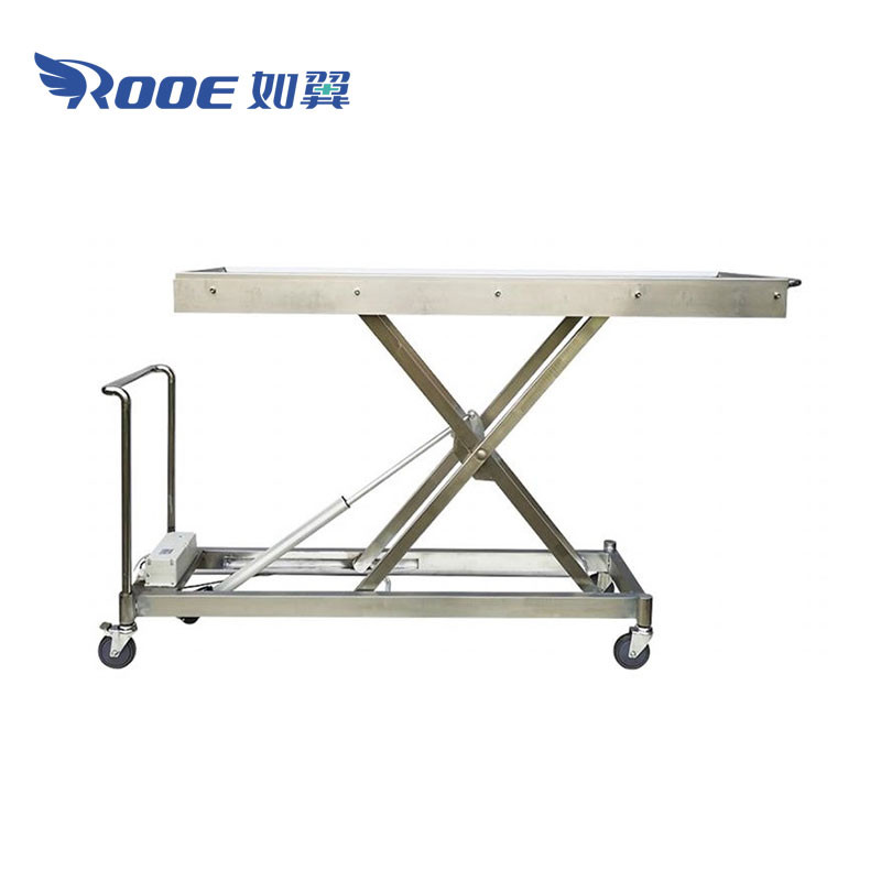 GA501A Funeral Supplies Stain Steel Electric Mortuary Body Lifter Cadaver Lift For Coffin