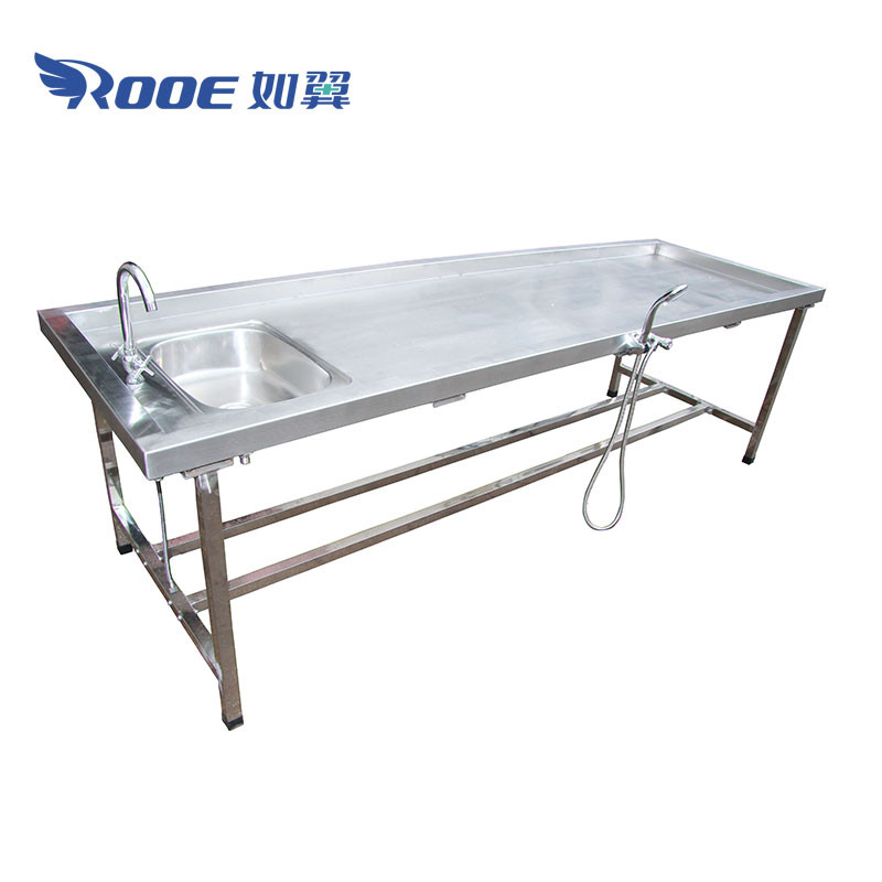 GA203 Anatomy Morgue Autopsy Table Cadaver Dissection Table
