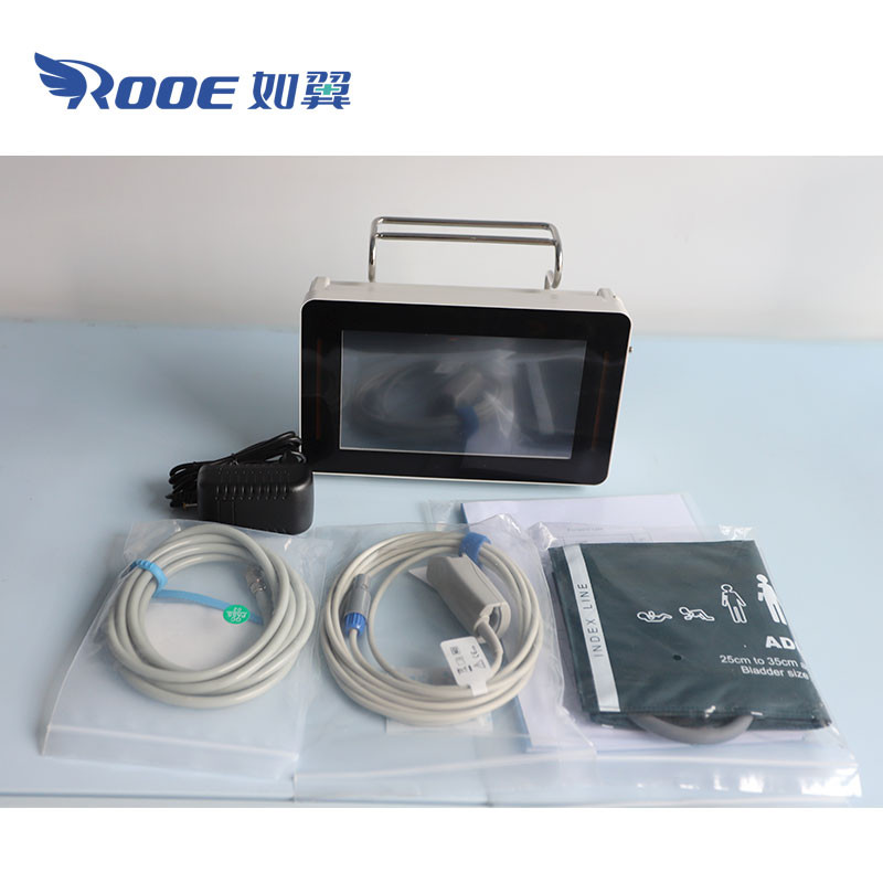 F3 Touch Screen Transport Patient Monitor Wall Mount Vital Monitor Machine