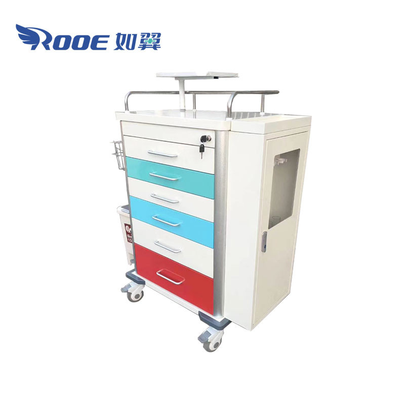 WECARE Plus Difficult Intubation Cart Medicine Dispensing Trolley Healthcare Pharmacy Cart