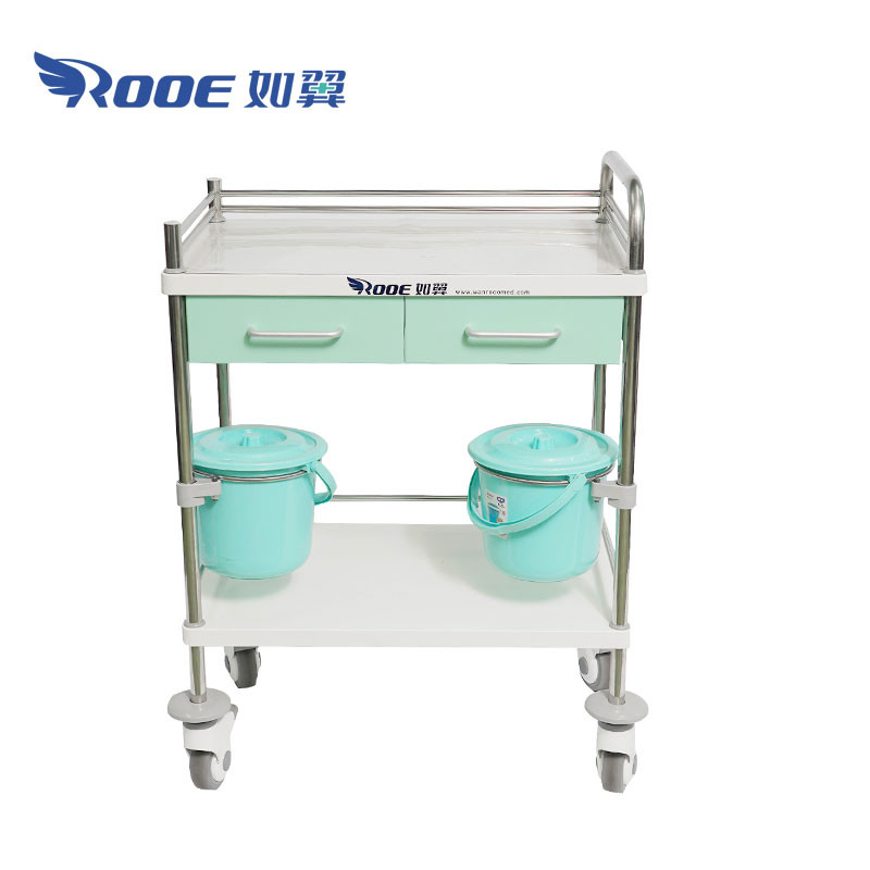 32 Series Medical Treatment Cart Hospital Supply Cart Medicine Trolley With Drawers/Lock