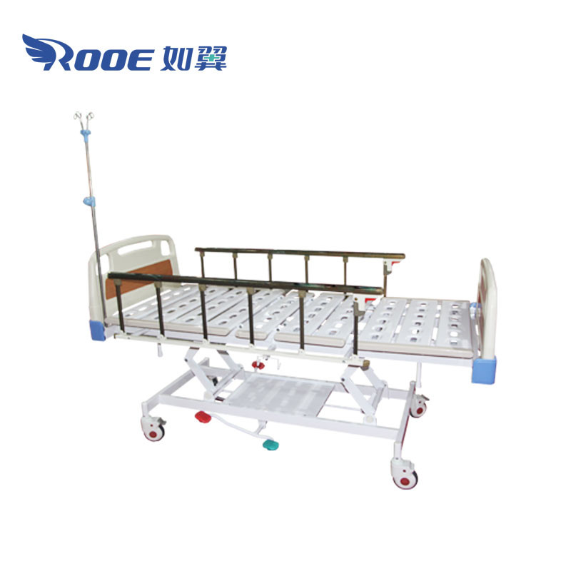 BAH300 Manual 3 Crank Hospital Bed Hydraulic Hospital Bed Hi Lo Hospital Bed