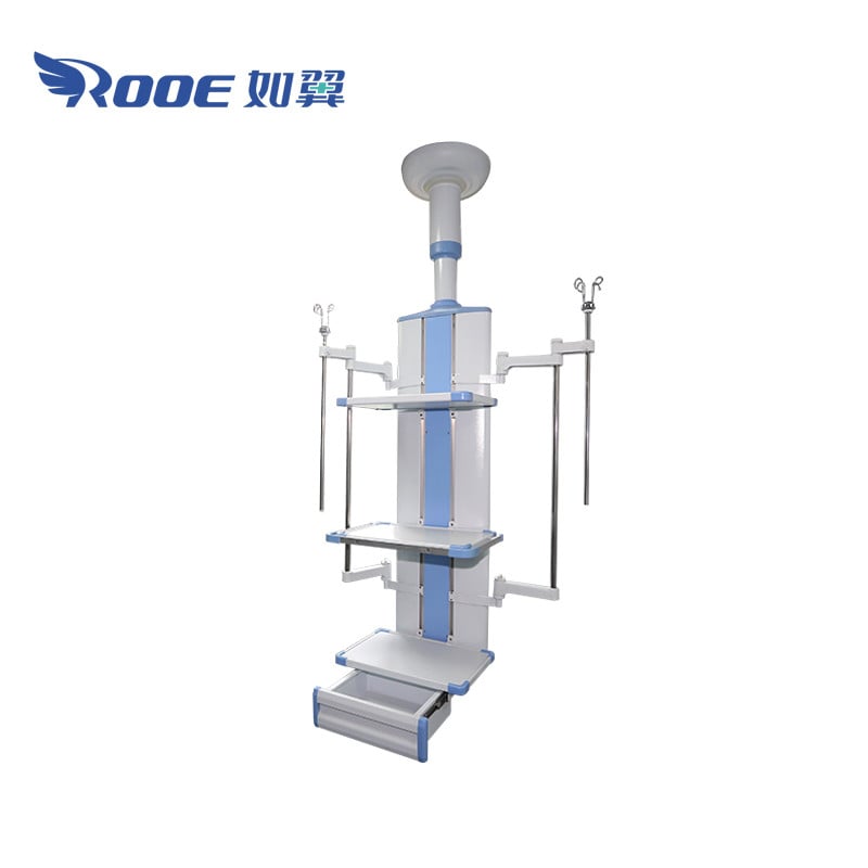 AOT-DT-2V Medical Gas Column Ceiling Pendant Floor Standing Type Surgical Tower