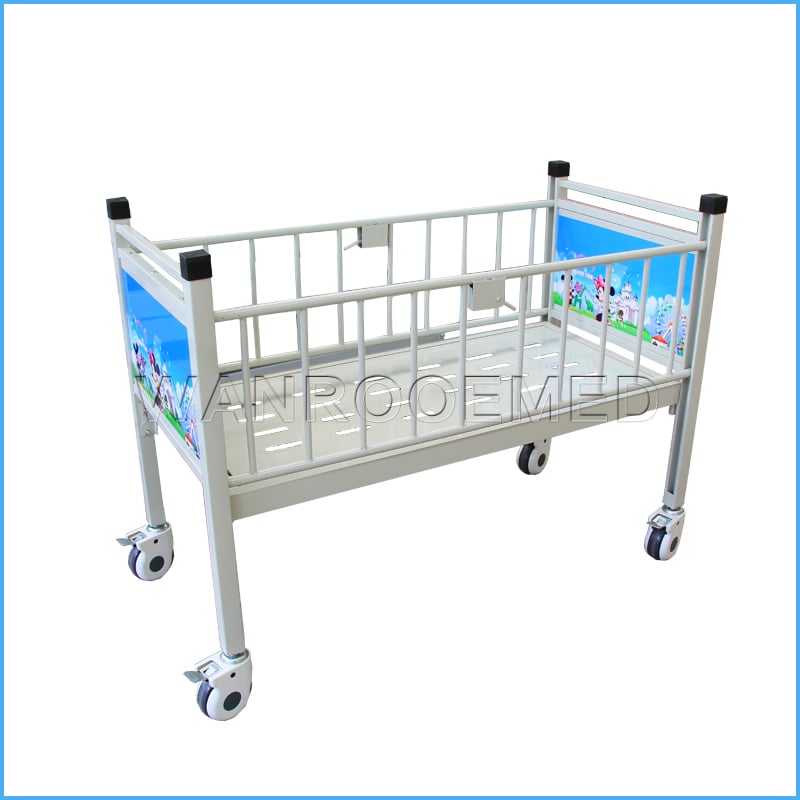 BAM001C Ручная медицинская детская кровать для больничного ухода с колесами
