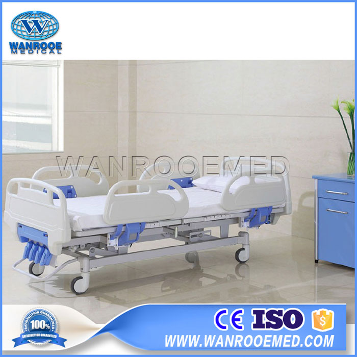 BAM502 Hospital 4 Cranks 5 Functions Manual Patient Medical Bed