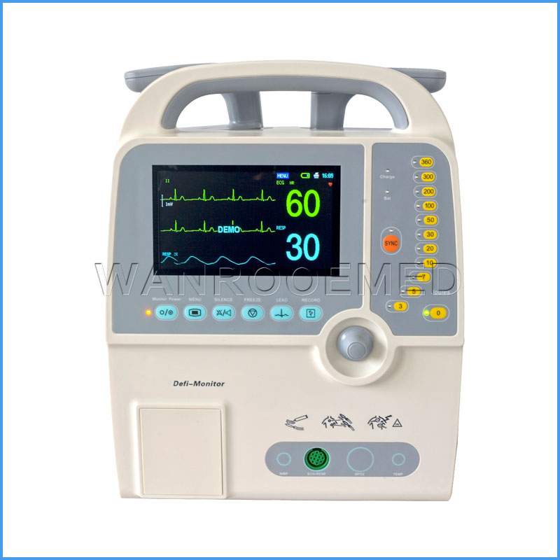 DEFI-9000D défibrillateur cardiaque monophasique portable de vente chaude