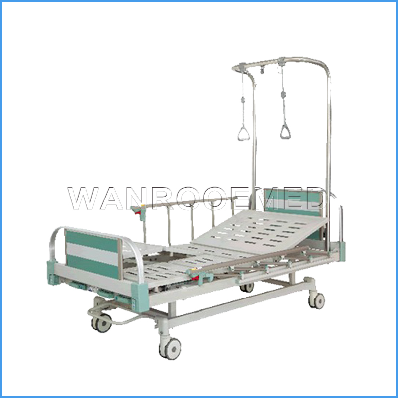 BAM301G Низкая цена Double Arm 3 Cranks Hospital Ортопедическая тяговая кровать