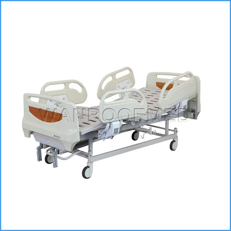BAM214 lit médical à deux fonctions manuel de meubles d'hôpital de prix bas