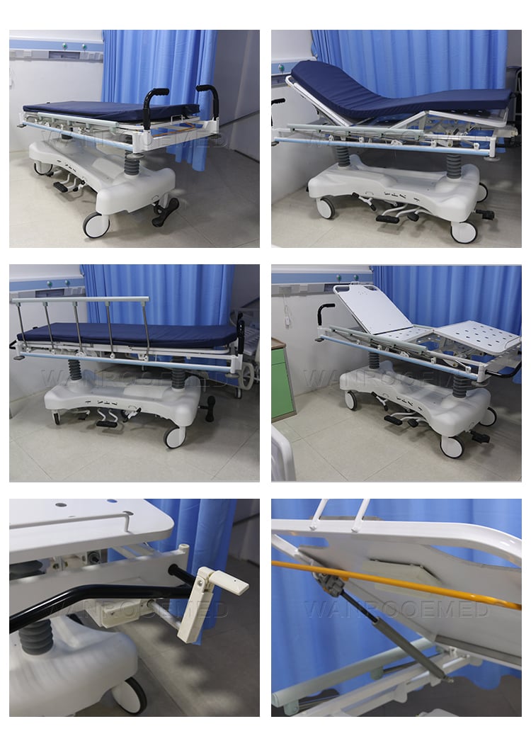 Ambulance Transport Trolley,Medical Stretcher,Patient Transfer Cart,Hydraulic Stretcher,Transfer Cart
